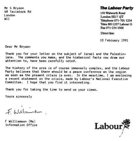 1991 Gulf War Labour Party